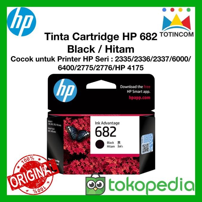 Catridge hp 682 Black Tinta Printer Hp 2336 Original