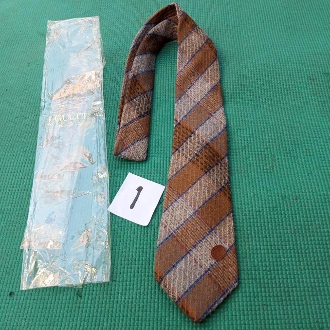 new  Dasi Pria merk GUCCI original Italy certificate Gucci bahan wool murah