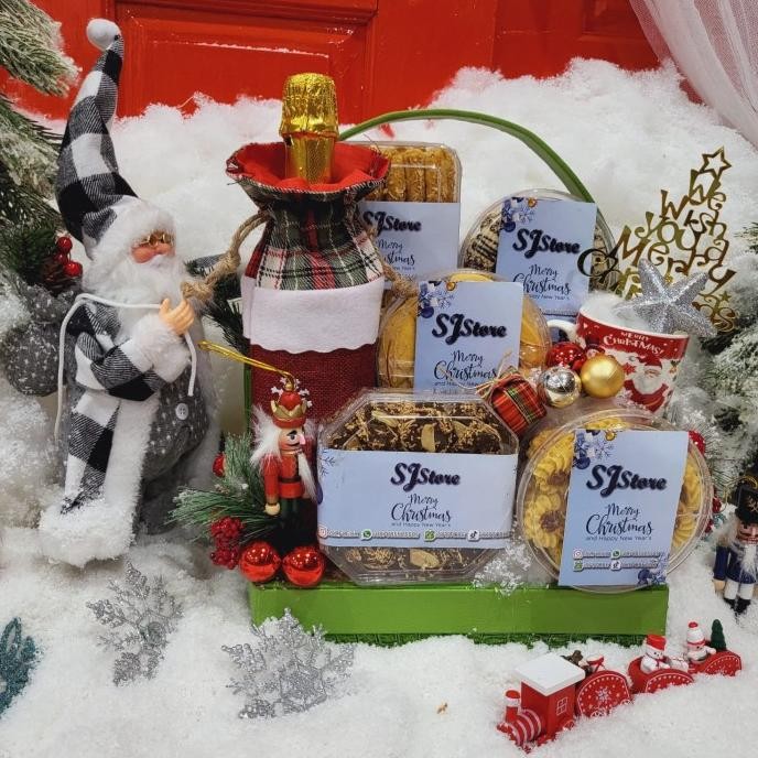

Promo Paket Dekorasi Hampers Natal Christmas Parcel Hadiah Kue Kering 460