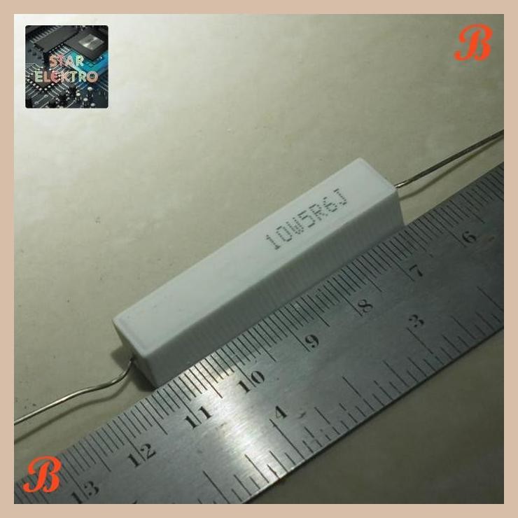 [SRE] 10W5R6J AA Resistor Kapur 10W 5R6J 5R6 5.6 5,6 Ohm R RJ 5.6Ohm 5,6Ohm 10Watt 10 Watt Cement Ce