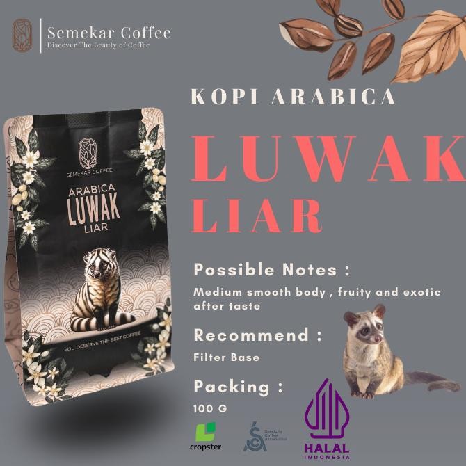 

Semekar Coffee - Kopi Luwak Arabica Aceh Gayo Roasted Beans