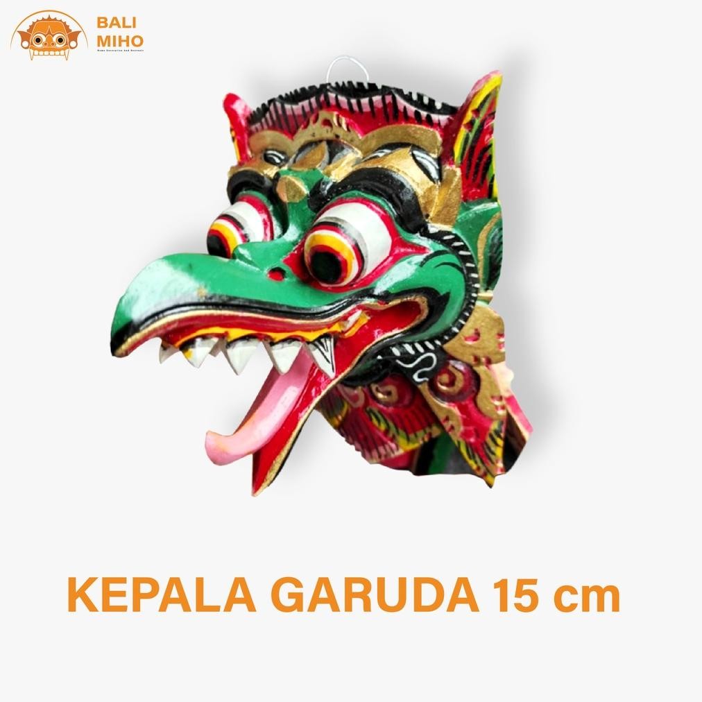 Living Patung Kepala Garuda - Patung Garuda Kayu - Garuda Kayu - Patung Garuda - Tapel Garuda - Patu