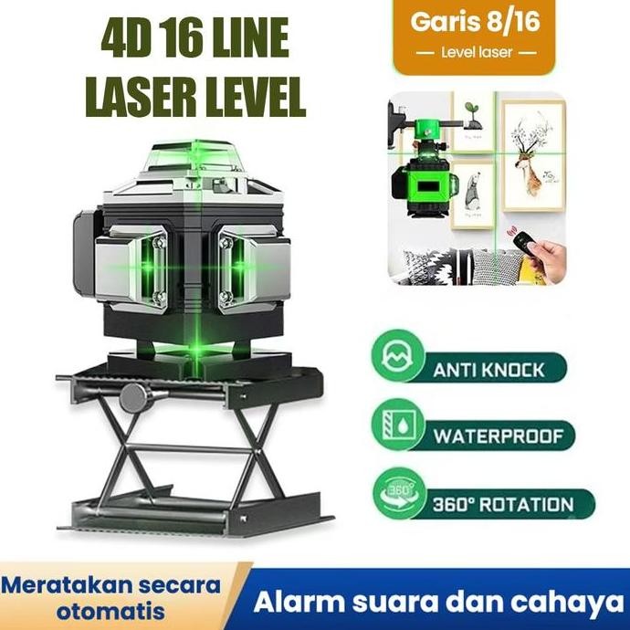 

HARGA DISC - Laser Bangunan Alat Perata Laser 8/16 line 4d digital meteranLaser Laser Sinar Hijau dengan Remot Laser Siku Waterpass Digital