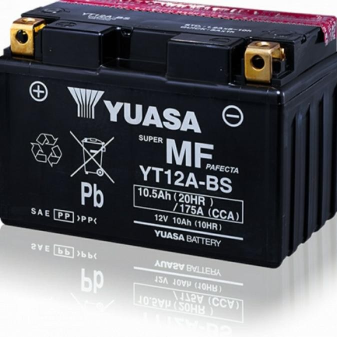 New Aki Yuasa YT12A-BS 12volt 10,5 amper CCA 175 Accu kering