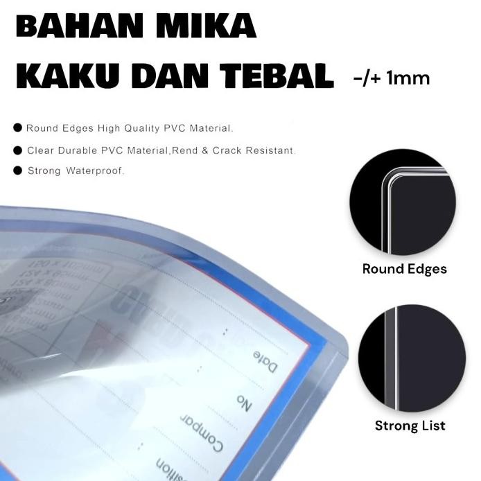 

(100 Pcs) ID Card Case Plastik / Casing ID Card Transparant / Tempat Kartu Plastik Bening / Name Tag 2 Sisi Transparant A1, A2, A3, B1, B2, B3, B4 murah