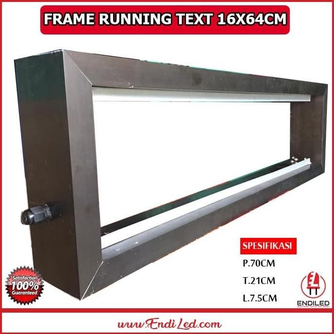 gdshop- Frame led running text Bahan Almunium untuk 2 modul p10