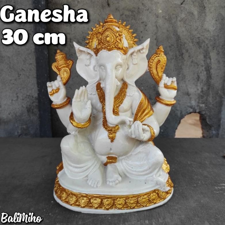 Living Patung Ganesha 30 Cm/Patung Dewa Dewi/Ganesha 30 Cm - Bali Future Living