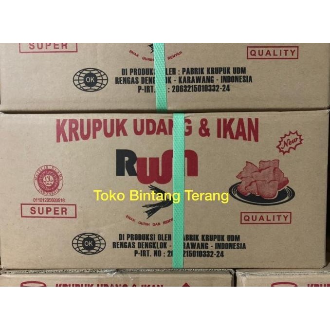 

Sale Kerupuk / Krupuk Udang Ikan Rwm Walet Mede 1 Dus Karton 5Kg Rum 5 Kilo