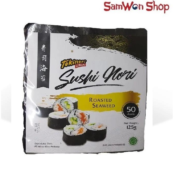 

Grosir Tokinori Sushi Nori Roasted Seaweed 50 Sheet - Rumput Laut Gimbap