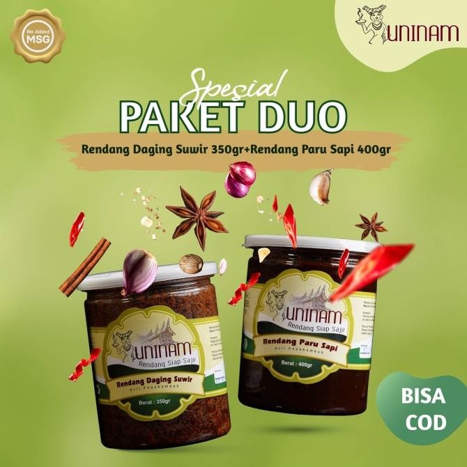 

Promo Rendang Daging Suwir 350Gram, Rendang Paru 400 Gram