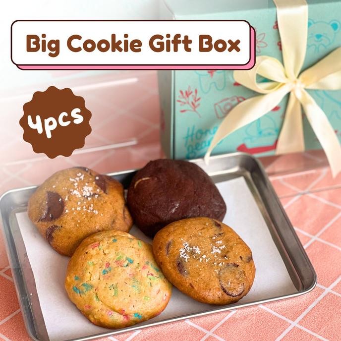 

Big Cookies Gift Box - 4 pcs | Kue Kering Hampers Kado Ulang Tahun