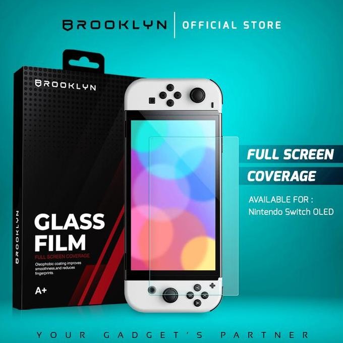 Produk Baru Brooklyn Tempered Glass Nintendo Switch OLED Protection Accessories