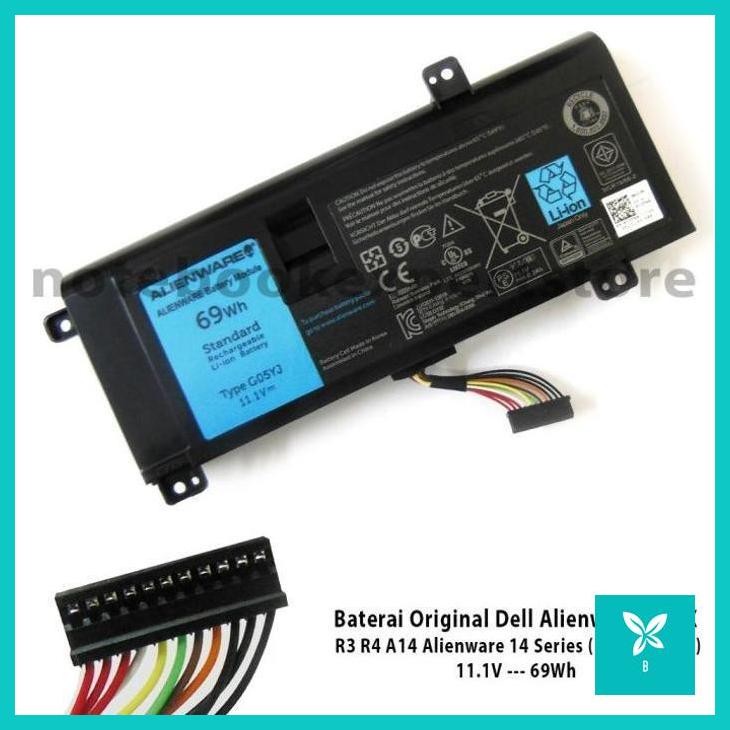 | AHN | Baterai for Alienware M14X R3 R4 A14 Alienware 14 Series - G05YJ