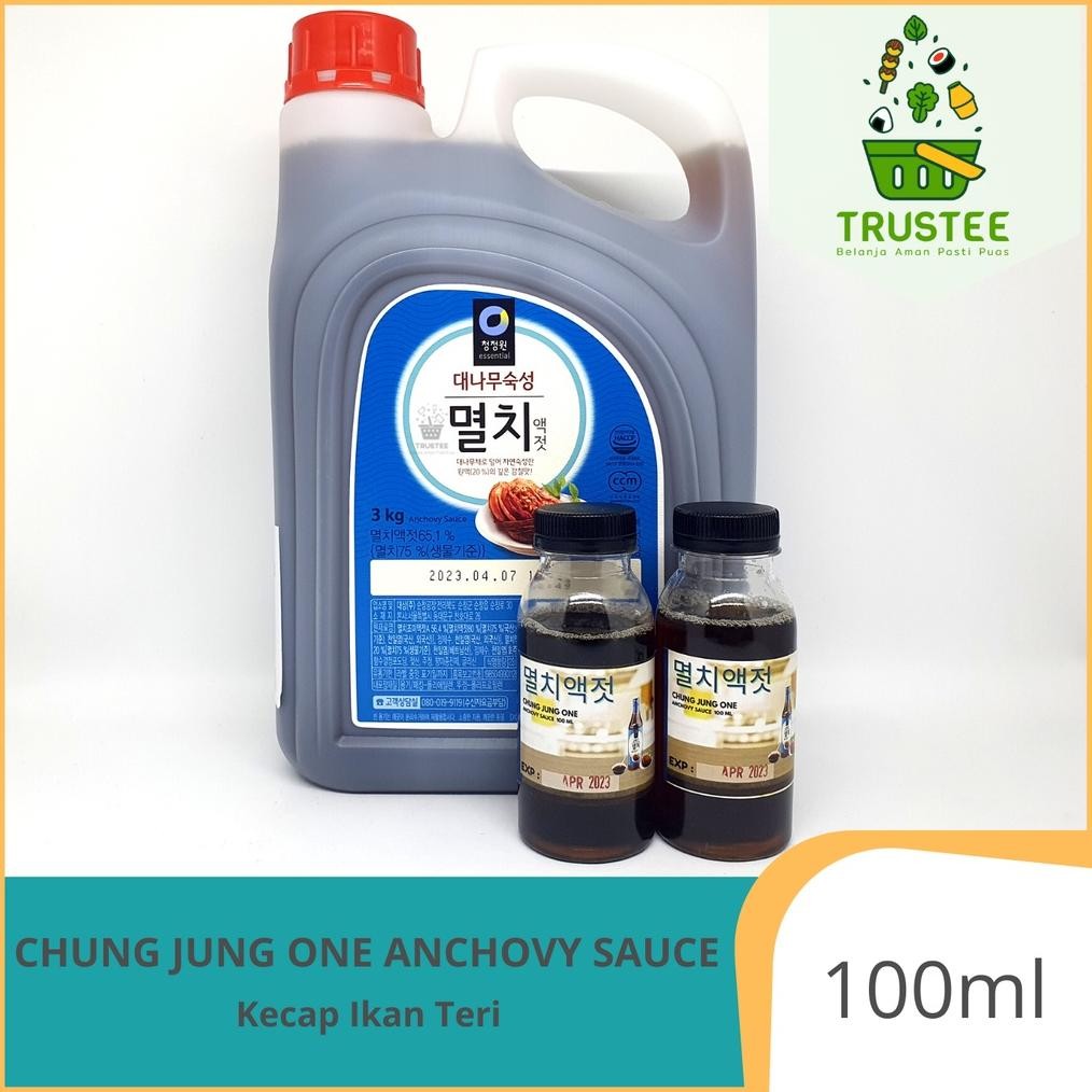 

Jy-56 Kecap Ikan Teri Anchovy Korea Khusus Kimchi & Belut Canary Sauce 100Ml Daesang Chung Jung One