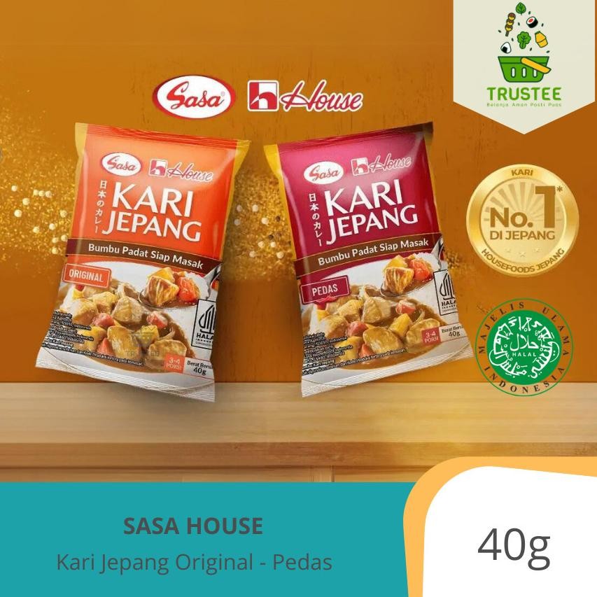 

Gj-46 Sasa House Kari Jepang - Japanese Curry Roux - Bumbu Kari Jepang Padat Siap Masak Halal 40Gr