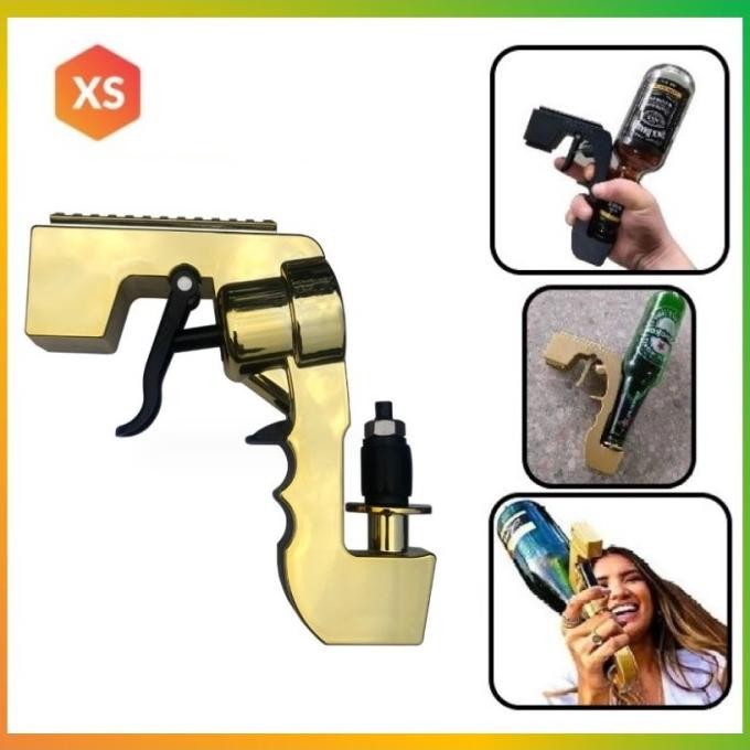 

Beer Gun Shooter Bubbly Blaster Metal Champagne For Party / Birthday Terlaris