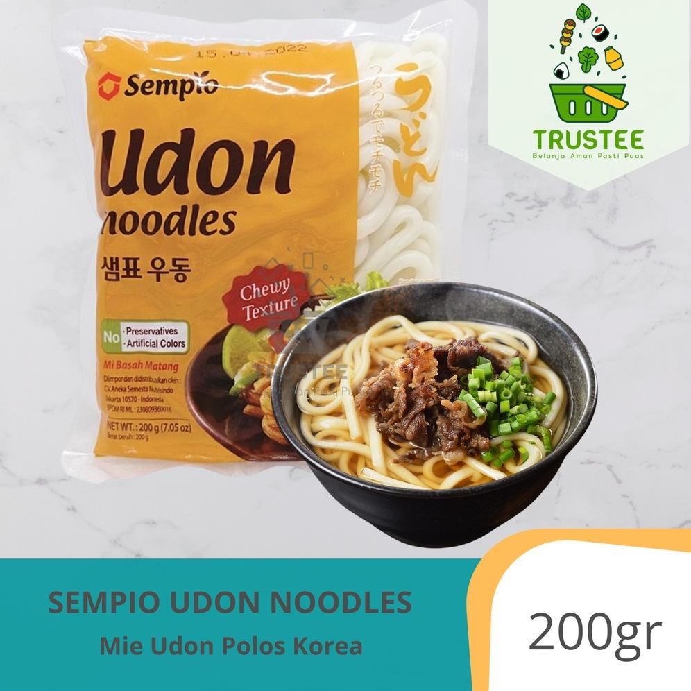 

Be09 Sempio Mie Udon Noodles 200Gr Jepang Korea Basah Matang Kenyal Chewy