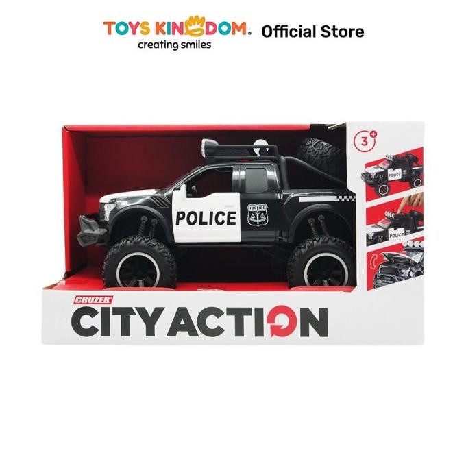 Sale Toys Kingdom Cruzer 1:16 City Action Friction Police Patrol Toys Kids Toy Mainan Anak Mobil-Mob