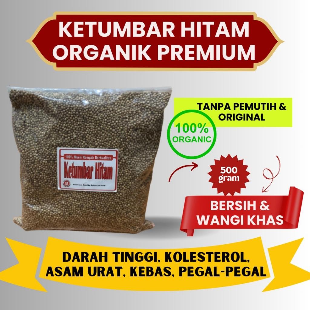 

Ketumbar Hitam Organik Premium Grosir [ 500 Gram ]-Smd Sembuhkan Darting Kolesterol Jantung Asam Urat Hipertensi