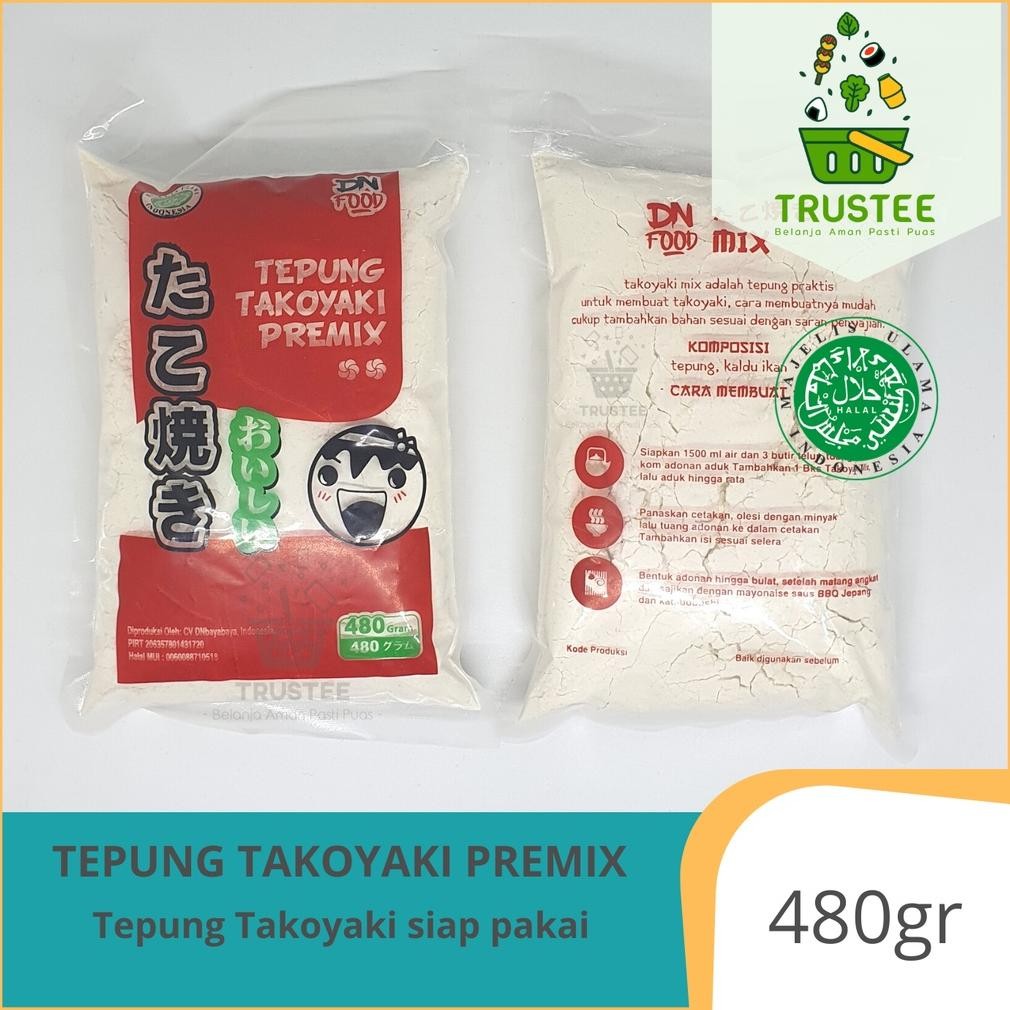 

Ow42 Tepung Takoyaki Premix 480G Snack Makanan Jepang Instan Halal Mui