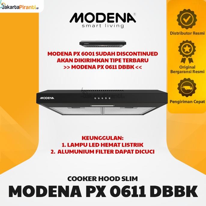 COOKER HOOD MODENA PX 6001 - SLIM HOOD MODENA TERMURAH