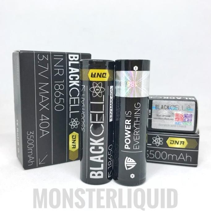 BATTERY BLACKCELL DNA YELLOW 18650 3500MAH 40A BATERAI AUTHENTIC