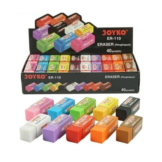 

Terbaru (PACK) Penghapus Pensil Kecil Warna Warni - Joyko ER-110