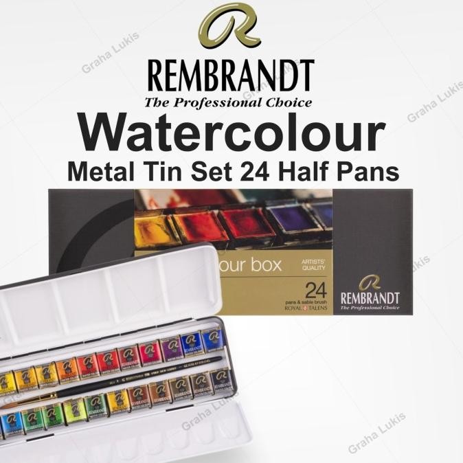 

NEW Rembrandt Water Colour De Luxe Set 24 Pans
