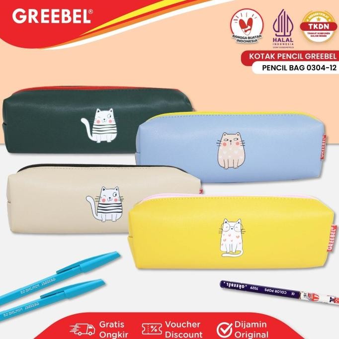 

Terbaru GREEBEL Tempat Pensil (PENCIL BAG 0304-12) / Kotak Pencil Pen Anak Lucu Cute Warna Warni / Penyimpanan Alat Tulis