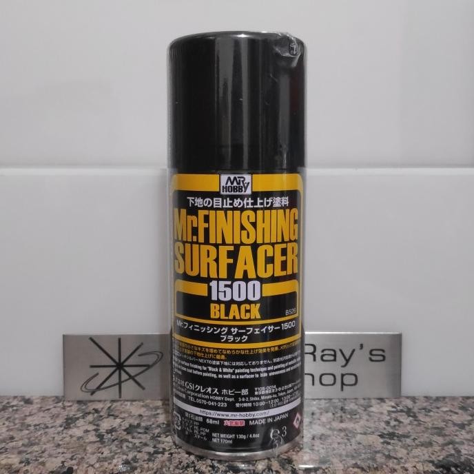 Murah Mr. Finishing Surfacer Black 1500