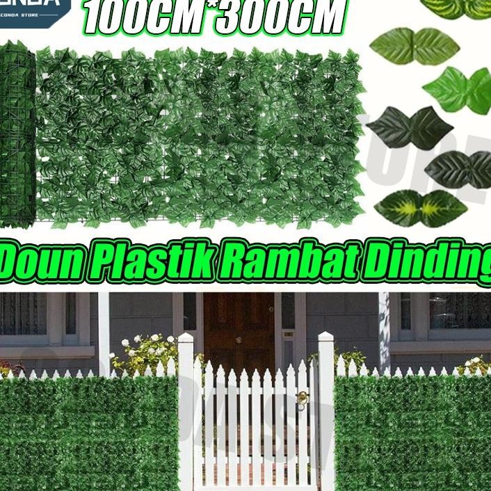 Plati Dinding Rumput Buatan1M3Mdaun Rambat Intetidaun Pagar Roll Artificial Hia Hia Intetidaun Hiada