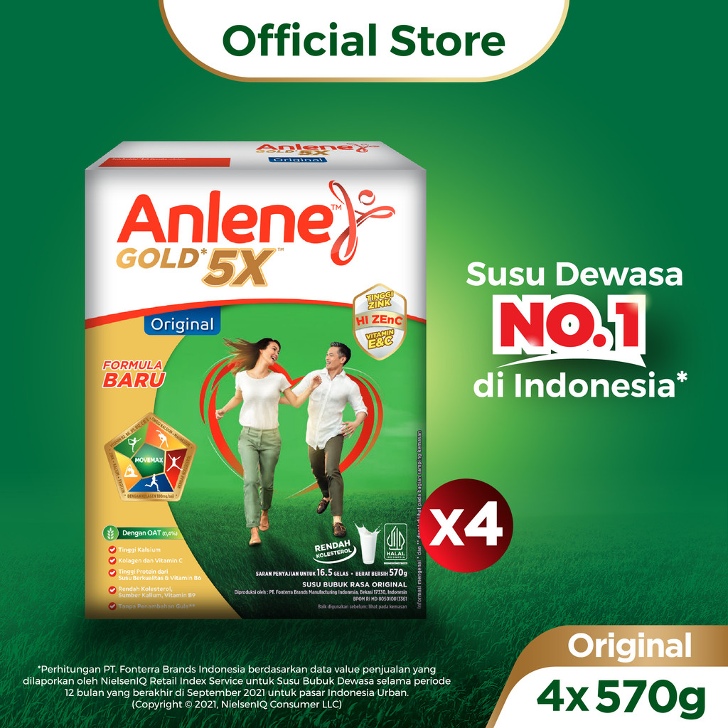 

Anlene Goldplus Susu Original 4 x 570 gr