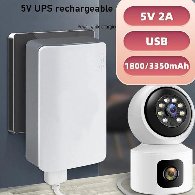 Ups Mini Usb 5V 2A Adaptor Power Cctv 1800/3350Mah Mini Ups Untuk Ip Camera System Cadangan Baterai