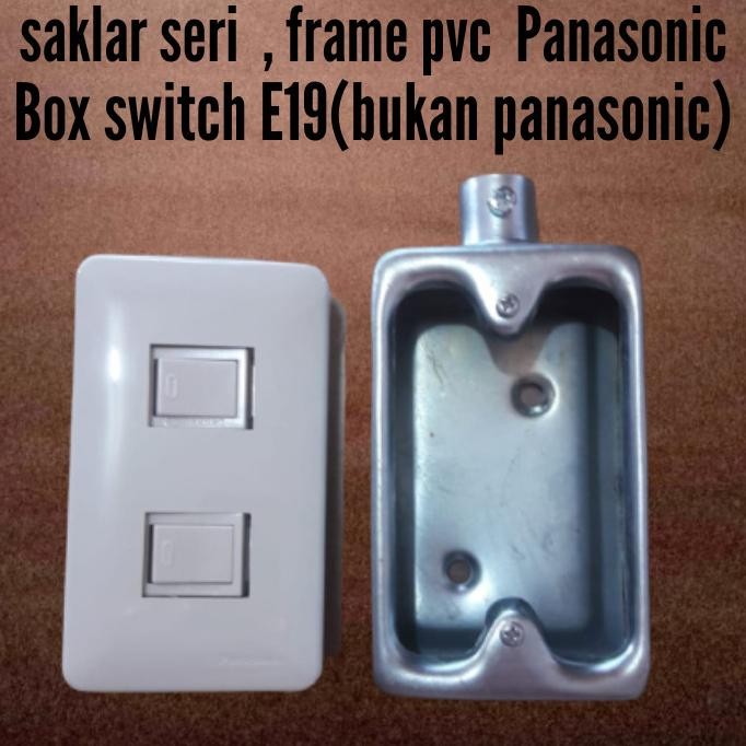 Terjangkau Saklar Wnj 5001 2Pc + Cover Pvc Wnj 6802 Panasonic + Box Switch E19