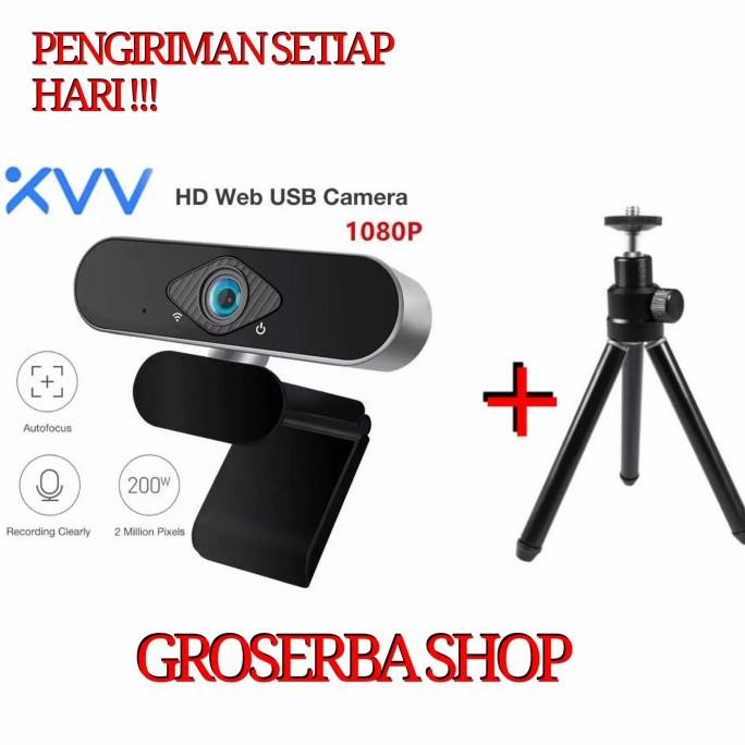 WEBCAM XIAOMI XIAOVV 1080P + TRIPOD WEBCAM - WEB CAMERA XIAOVV WEBCAM Terlaris