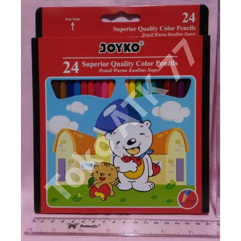 

Terbaru Pensil Warna Pencil Colour Color Joyko 24 Warna Type CP-24PB Superior Quality Terbagus BUKAN Type Wodless READY STOCK