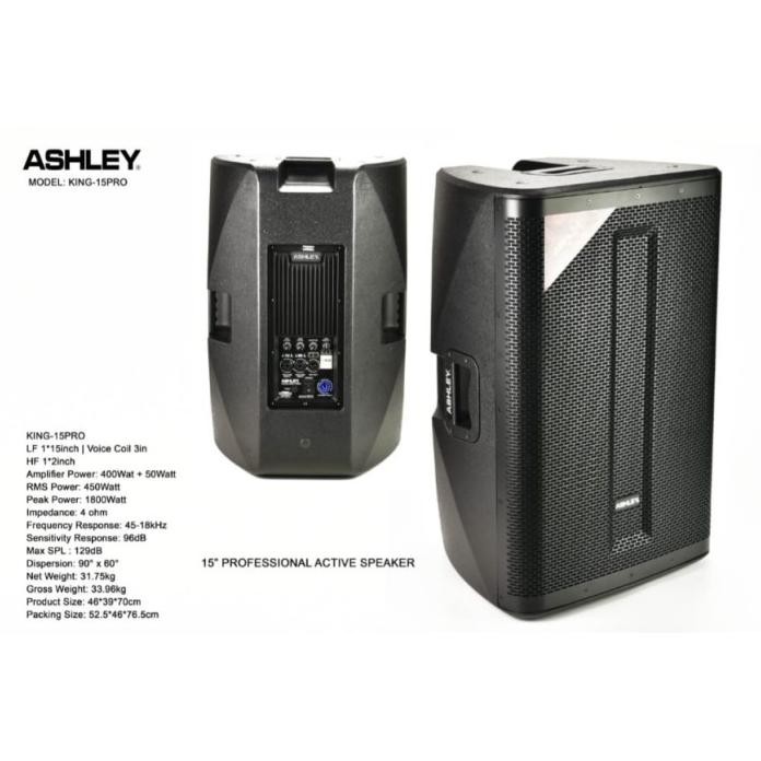 Terlaris Speaker Aktif 15 Inch Original Ashley King 15 Pro