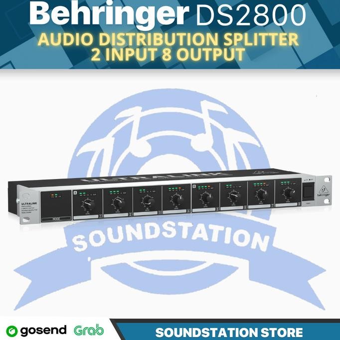 Terlaris Behringer Ultralink Ds2800 Audio Distribution Splitter