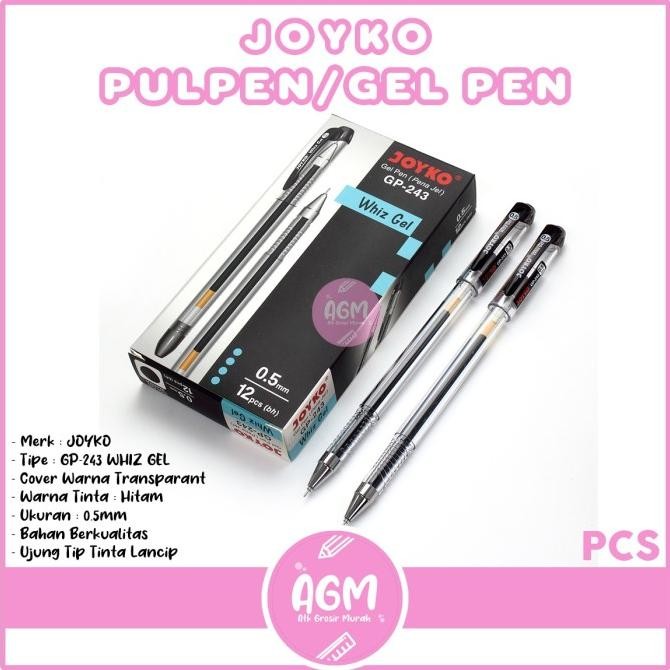 

Tersedia Joyko Pulpen Gp-243 Gel Pen 0.5Mm - Per Lusin