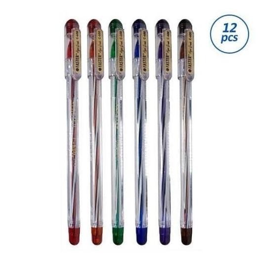 

Tersedia Pulpen Faster C600 Ballpoint Pen / Pena Pen 0.7Mm / 1 Box Isi 12 Pcs