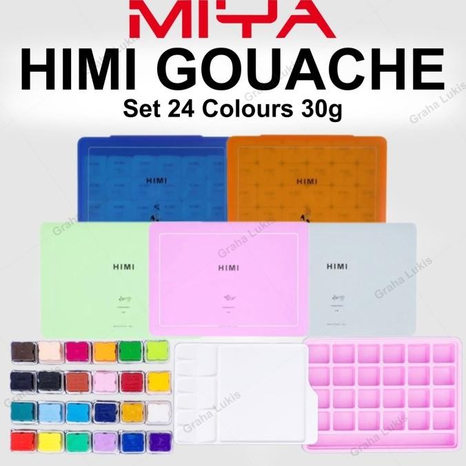 

TERBARU - MIYA HIMI GOUACHE SET 24 COLOURS X 30ML
