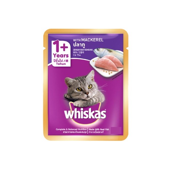 

WHISKAS POUCH MACKEREL 80 GR