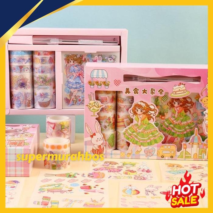

PAOPAO STIKER BOX 1 SET PRINCESS CUTE DAN ROLL STIKER + PULPEN CUTTER PREMIUM DESIGN FREE ONGKIR !!