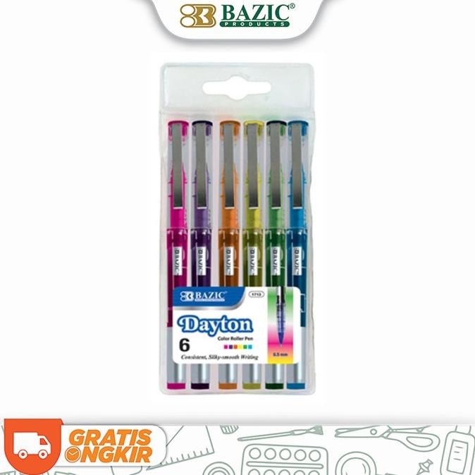 

Tersedia Bazic Dayton Rollerball Pen 6 Colours - Pulpen Pena