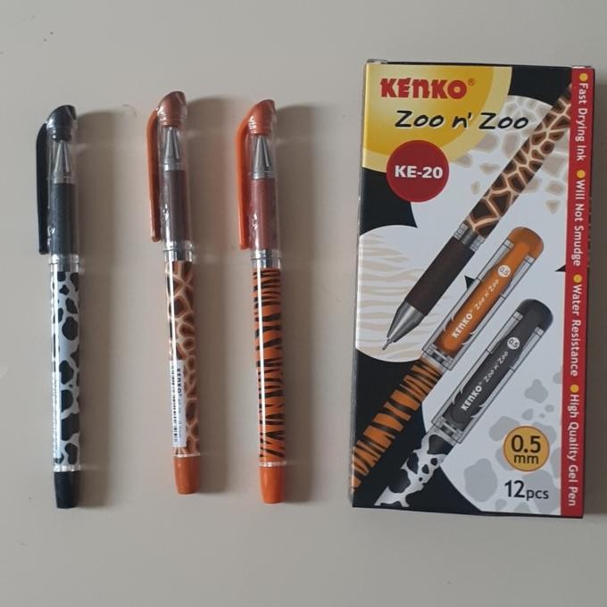 

Tersedia Pulpen Gel Kenko Ke-20 Zoon'Zoo Black