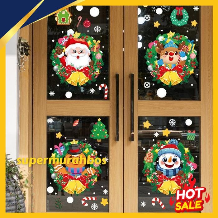 

PAOPAO STIKER WALLPAPER KACA PREMIUM NATAL CHRISTMAS BAHAN PET KISS CUT BUY 1 GET 1 CUTE DISKON GEDE !!