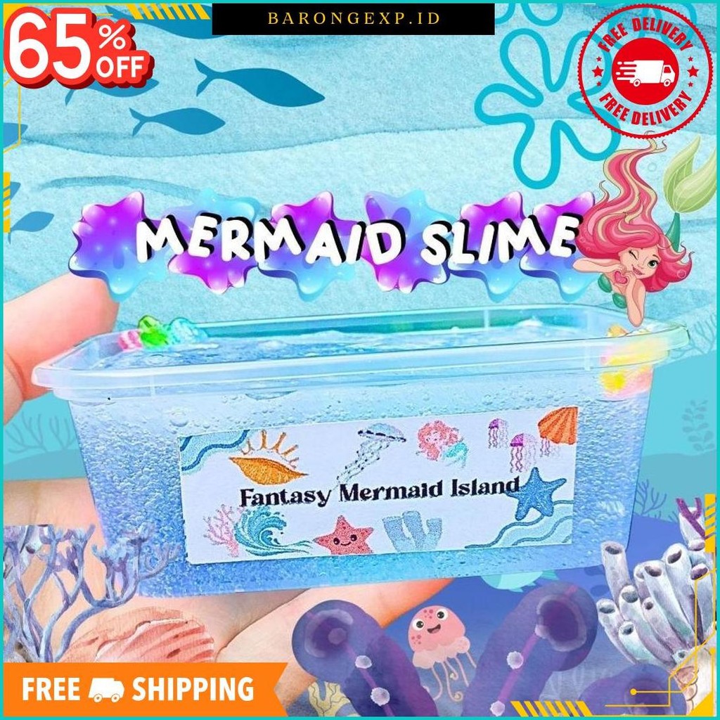 Mermaid Slime | Clear Slime | Slime Terbaru Gratis Ongkir
