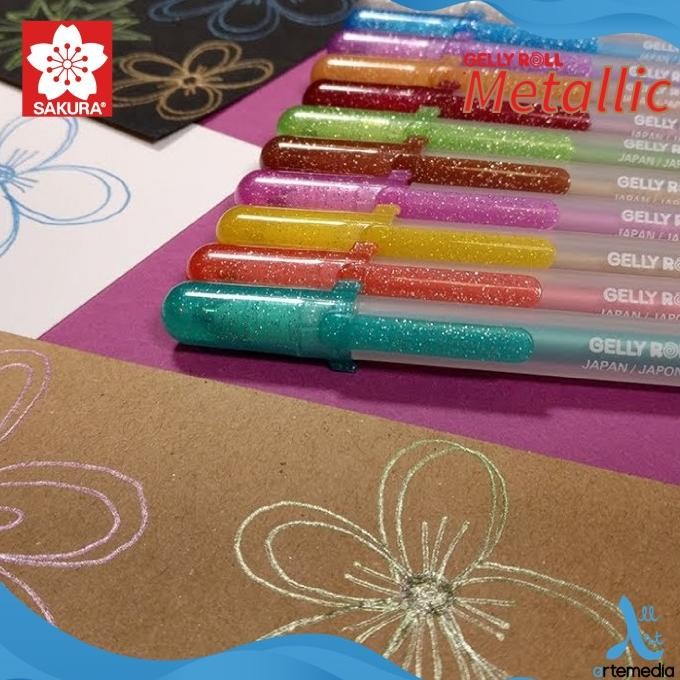 

Tersedia Pulpen Warna Sakura Gelly Roll Metallic Color Gel Pen Bolpen