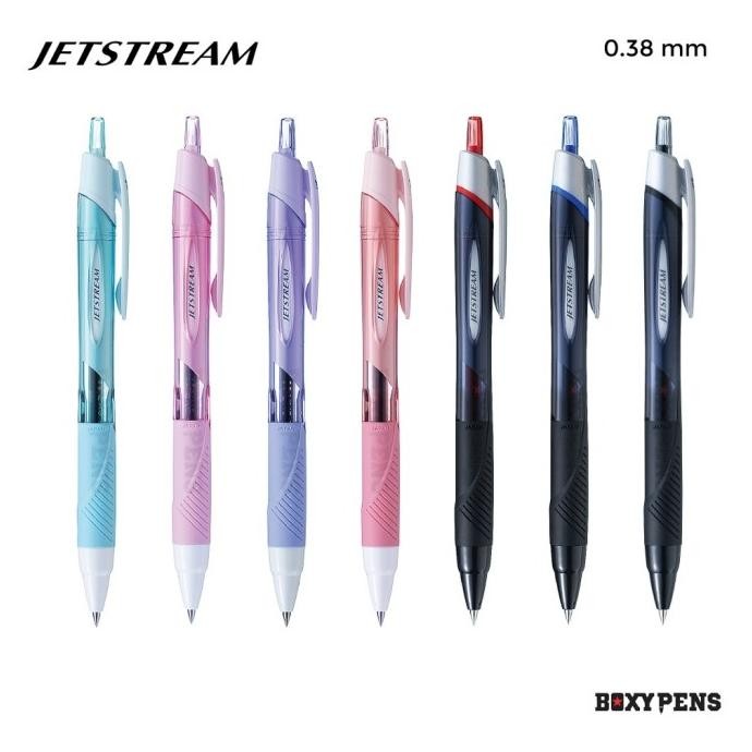 

Tersedia Pulpen Ballpoint Pen Gel Warna 0.38 Mm Tipis Fine Uni Jetstream Cetrek