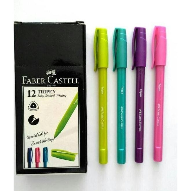 

Tersedia [ Pack ] Pulpen Ballpoint 0,7 - Faber Castell Tripen Murah!